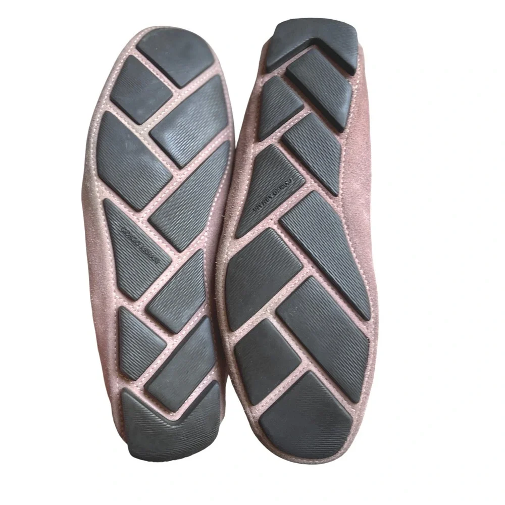Giorgio Armani Pink Suede Driving Loafers Men's‎ 8